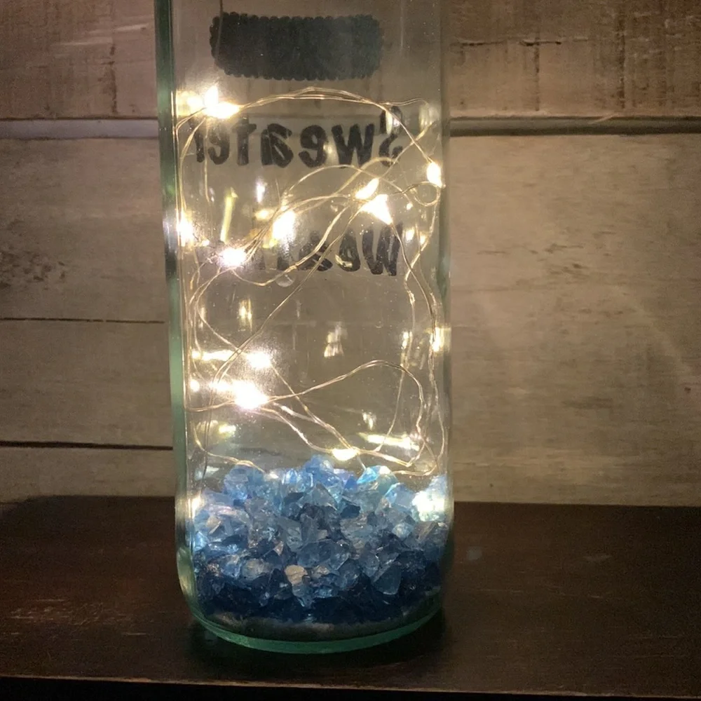 ‘Sweater Weather’ Wine Bottle Lantern